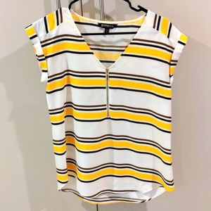Express striped women's blouse